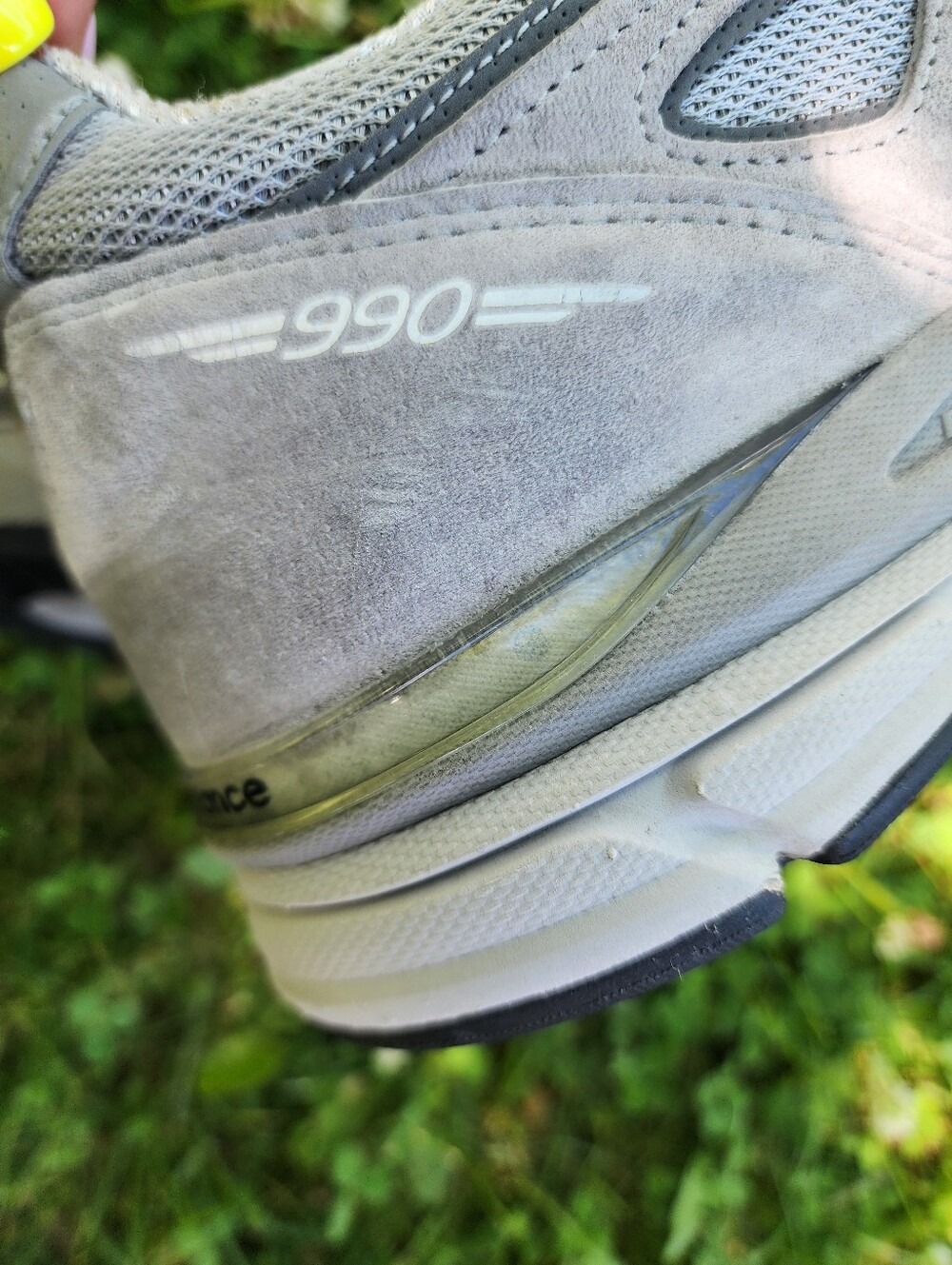 Sz 11.5 - Men's New Balance 990 V4 Grey Mesh&Suede Athletic Sneakers Made In USA - Picture 11 of 15
